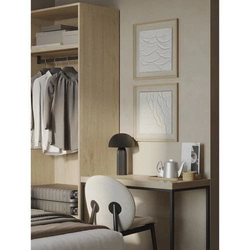 Лампа настольная texture sleek, D24х37 см, черная