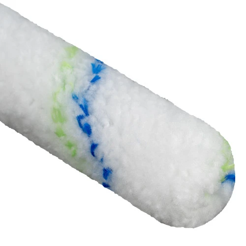 Мини-валик в сборе "Водные краски", 110 мм, ворс 12 мм, D 16 мм, D ручки 6 мм, полиэстер Сибртех