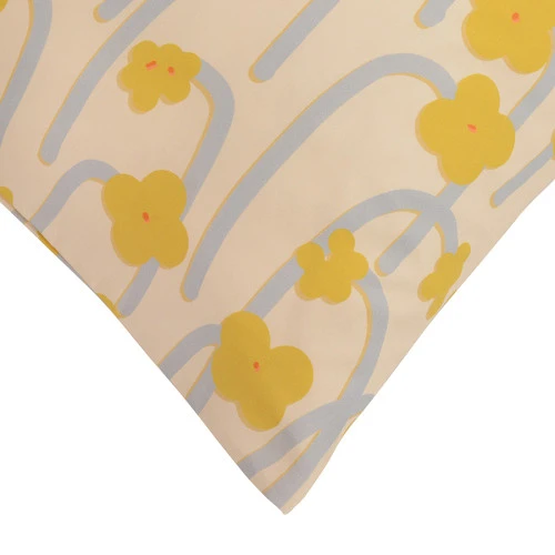 Набор из двух наволочек горчичного цвета с принтом Полярный цветок из коллекции scandinavian touch, 50х70 см