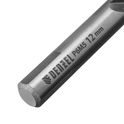 Сверло спиральное по металлу 12 x 151 мм, Р6М5, Golden Tip  Denzel