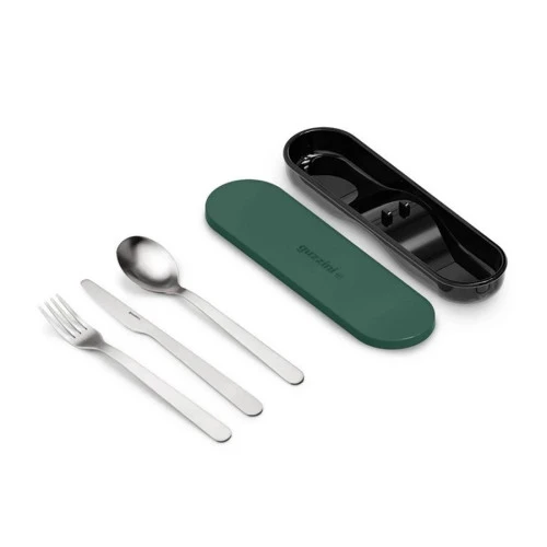 Набор из ланч-бокса и приборов store & go, зеленый