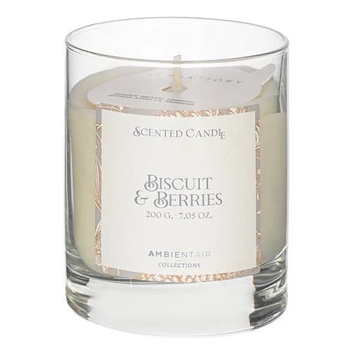 Свеча ароматическая gifting, bisquit&berries (новая), 40 ч