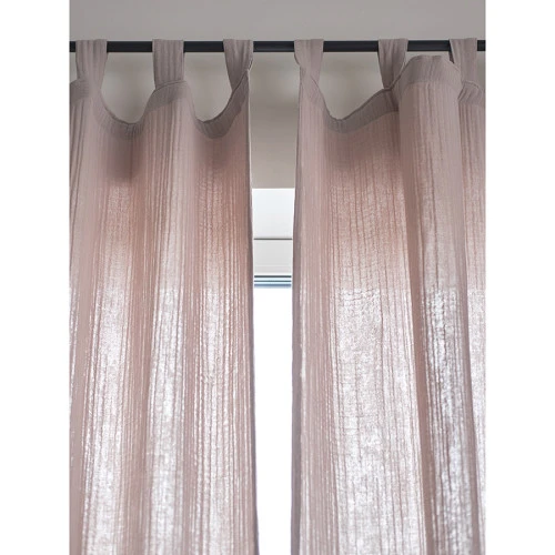 Штора из муслина бежево-серого цвета из коллекции essential, 150х290 см