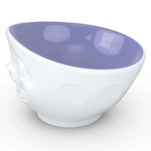 Чаша laughing, 500 мл, белая/лавандовая