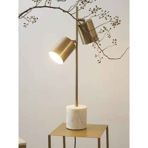 Лампа настольная irjo, 33х13х73 см, золотистая