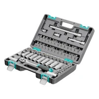 Набор инструментов, 1/2", CrV, пластиковый кейс 60 предметов Stels