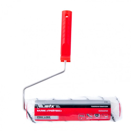 Валик "Грейтекс" Pro Line, 250 мм, ворс 12 мм, D 48 мм, D ручки 6 мм, полиакрил MTX