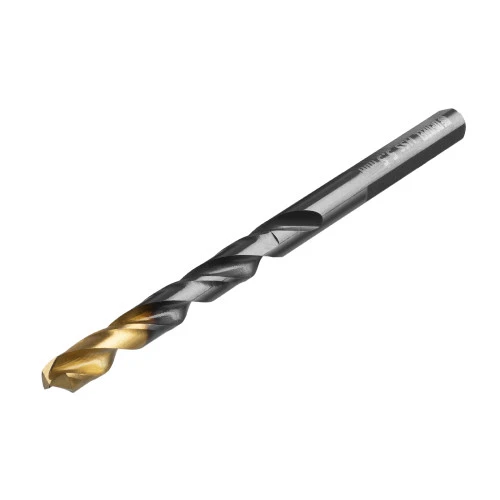 Сверло по металлу, 5,5 мм, HSS-Tin, Golden Tip, 10 шт. Denzel