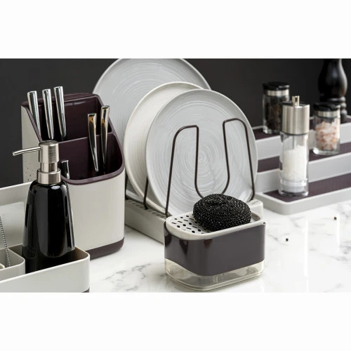 Органайзер для кухонных принадлежностей ronja, 23х13 см, светло-серый/темно-сливовый