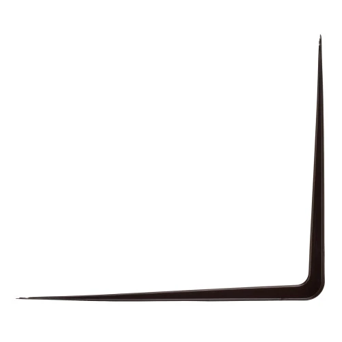 Кронштейн угловой с ребром, 350 х 400 мм, коричневый, / Сибртех