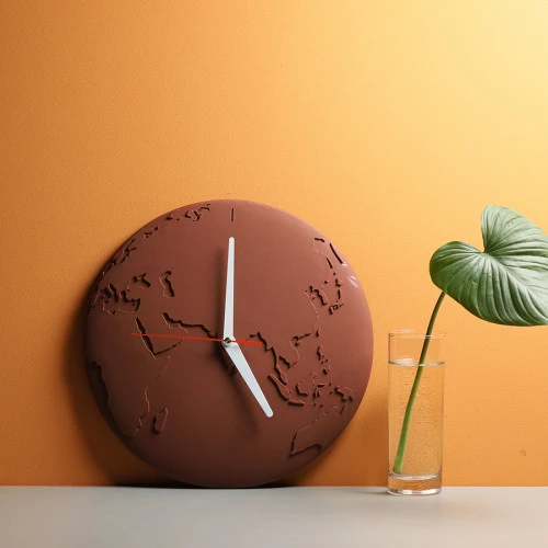 Часы настенные world wide waste, серые