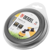 Леска для триммера двухкомпонентная звезда, 2,7мм х 15м, блистер EXTRA CORD Denzel