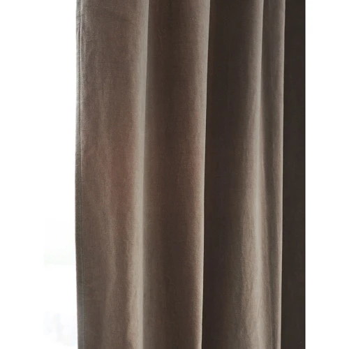Штора из хлопкового бархата бежевого цвета из коллекции essential, 150х290 см