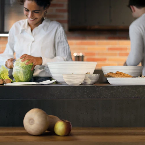 Чаша tierra, D12 см, молочно-белая