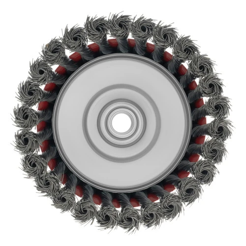Щетка для УШМ, 125 мм, М14, "чашка", крученая проволока 0.5 мм Matrix