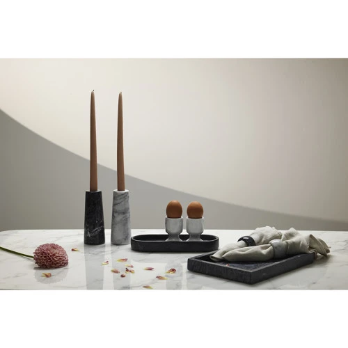 Набор колец для салфеток marm, D5 см, черный мрамор, 2 шт.