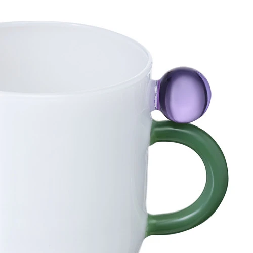 Кружка orb, 345 мл, зеленая/фиолетовая