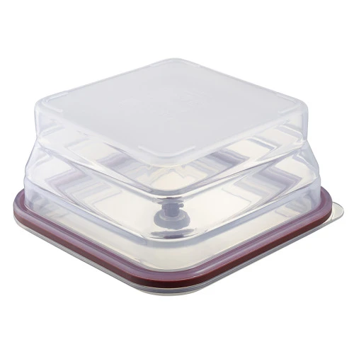 Контейнер для переноски и хранения силиконовый квадратный складной silikobox, 1,2 л, темно-сливовый