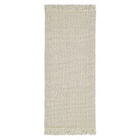 Ковер из переработанного пластика бежевого цвета из коллекции ethnic, 70х160 см