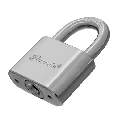 Замок навесной, хромированное покрытие 50 мм Matrix