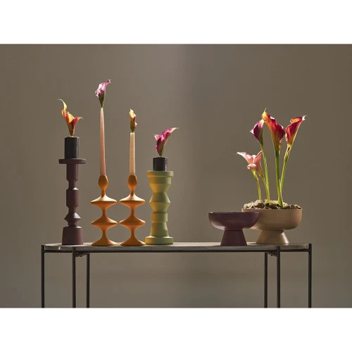 Блюдо на ножке vivlend, D25,5 см, бежевое