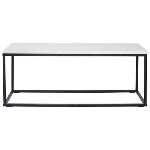 Столик журнальный mayen, 90х40 см, белый/черный
