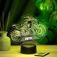 3D светильник  Светильник "Байк с именем Витя"