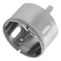 Сверло по керамической плитке и стеклу, 50 х 55 мм, шестигранный хвостовик, с центрующим сверлом Сибртех