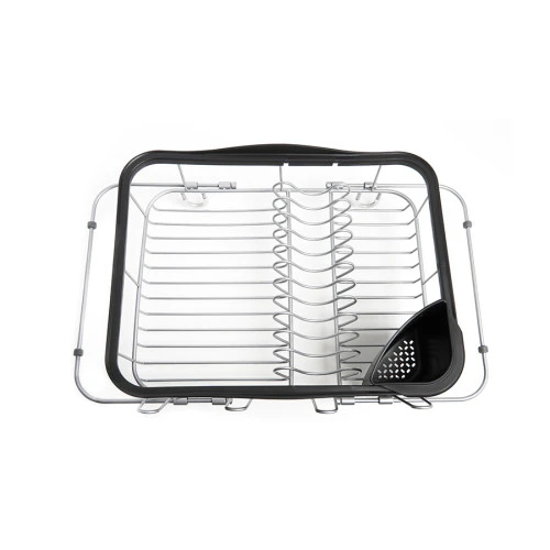 Сушилка для посуды sinkin, 28х14х47 см, черный, никель