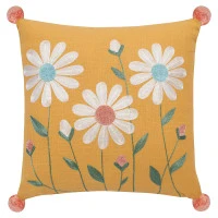 Подушка декоративная spring daisies из коллекции easter essential, 45х45 см