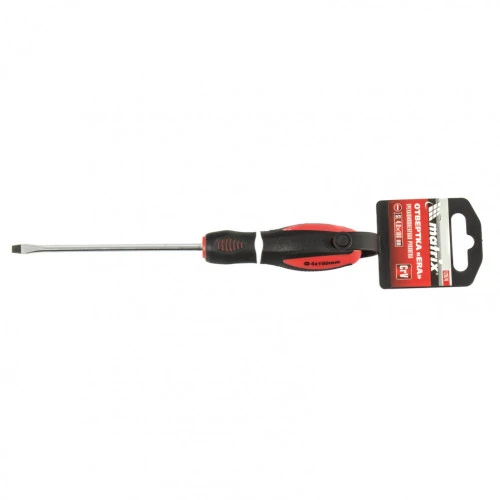 Отвертка "Era", SL4 х 100 мм, CrV, трехкомпонентная рукоятка Matrix