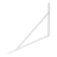 Кронштейн усиленный, 500 х 350 х 30 х 4 мм, белый Сибртех