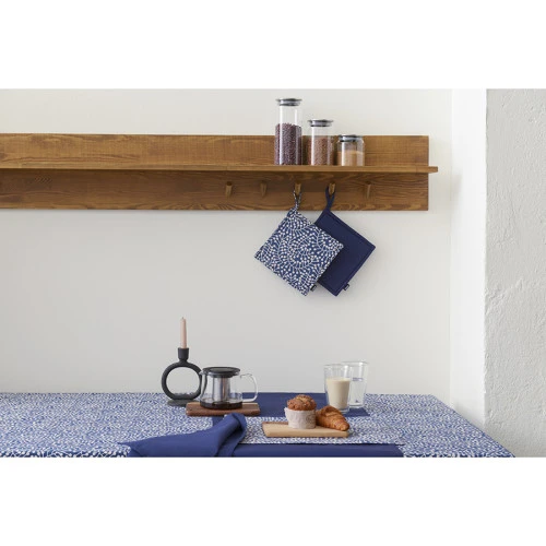 Прихватка из хлопка темно-синего цвета из коллекции essential, 22х22 см