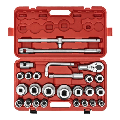 Набор торцевых головок 3/4"–1", головки 21 х 65 мм, 26 предметов, в пласт. боксе Matrix