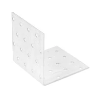 Крепежный уголок равносторонний 2 мм, KUR 80 х 80 х 80 мм Сибртех