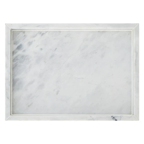 Поднос marm, 28х20 см, белый мрамор