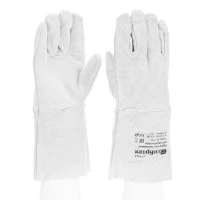 Перчатки спилковые с манжетой для садовых и строительных работ, размер XL, Сибртех