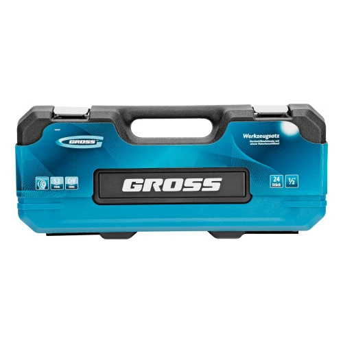 Набор инструментов, 1/2", CrV, 120 зубьев, 24 предмета Gross