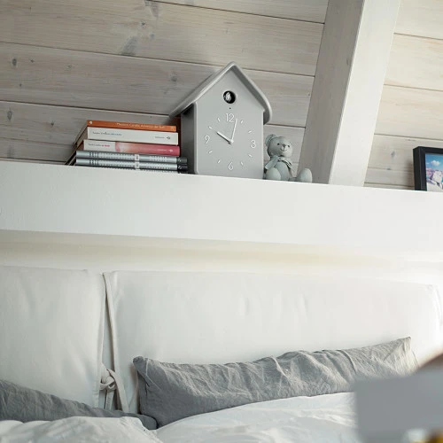 Часы с кукушкой qq, серые