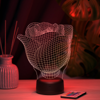 3D светильник  Светильник "Бутон розы"