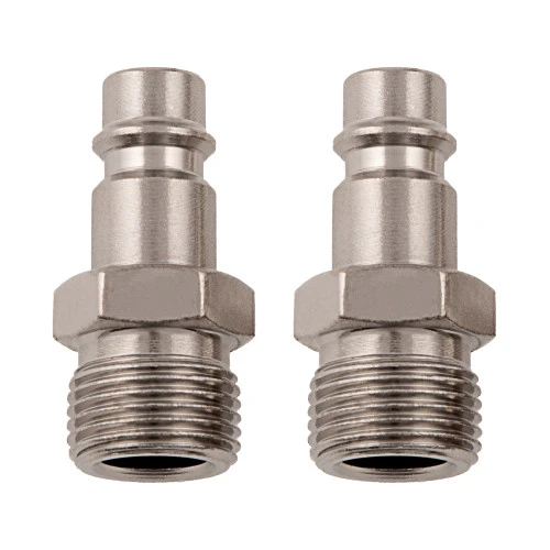 Ниппель универсальный быстросъемный ("папа") 3/8, внешняя резьба, 2 шт, Stels