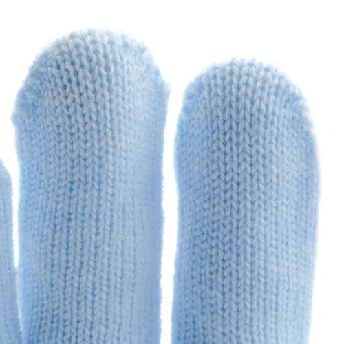 Перчатки трикотажные, акрил, цвет зенит, оверлок Сибртех