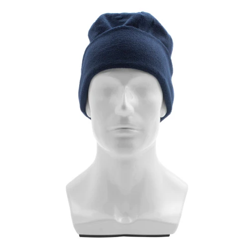 Шапка с отворотом из флиса для взрослых, размер 58-59, синяя Сибртех