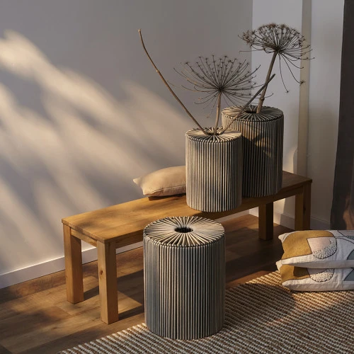 Корзина плетеная dholak grey из коллекции ethnic, размер s