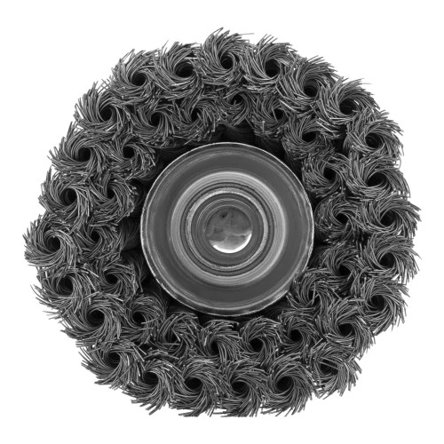 Щетка для УШМ, 100 мм, М14, "чашка", двухрядная, крученая проволока 0.35 мм Matrix