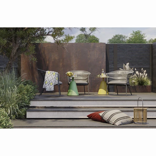 Столик кофейный marius, D50 см, желтый