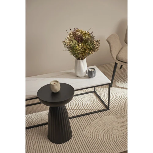 Столик журнальный mayen, 90х40 см, белый/черный