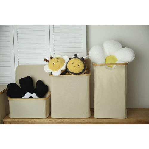 Корзина для белья neat mid, 40x33x43 см, молочная