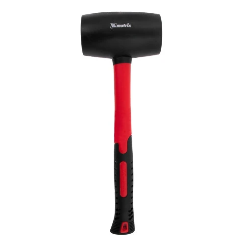 Киянка резиновая, 910 г, черная резина, фибергласовая рукоятка Matrix