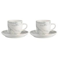 Набор чайных пар marble, 250 мл, 2 шт.